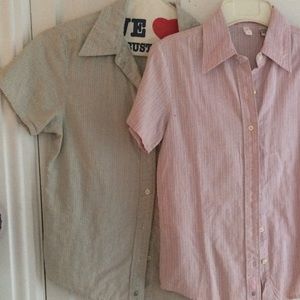 NWOT UO 💚green button down shirt